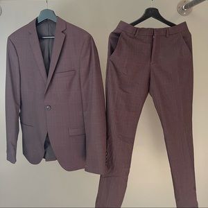 Mens skinny fit wedding suit
